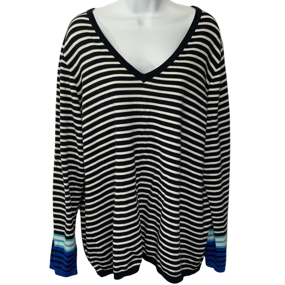 Tommy Hilfiger Striped Knit Top NWT - Picture 1 of 8